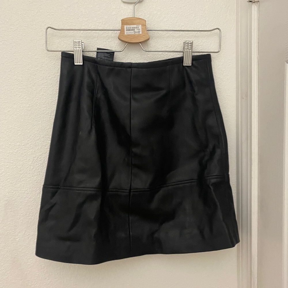 h and m skirt- leather
